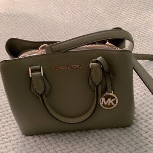 Michael Kors Camille Small Pebbled Leather Satchel
